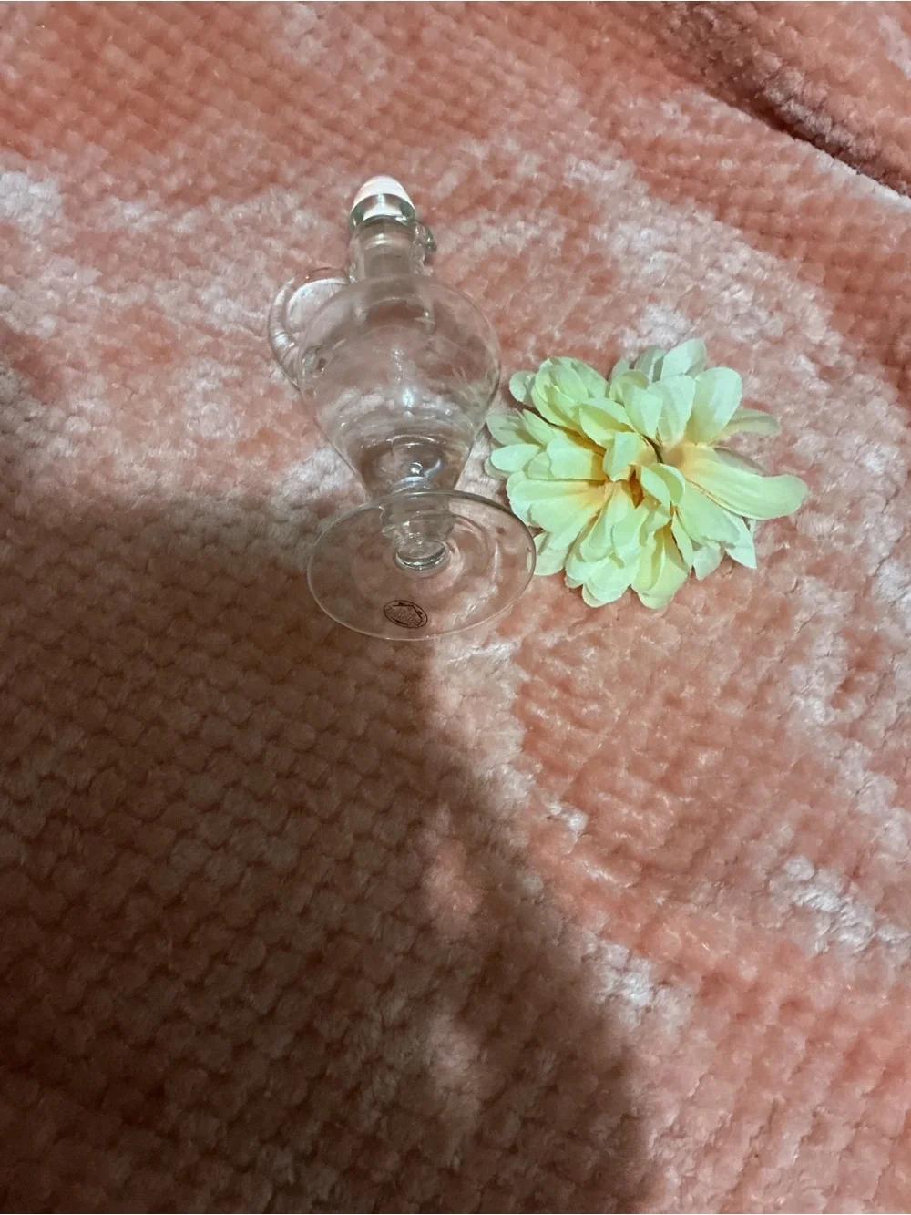 Vintage Clear Glass Apothecary Jar with Lid - Picture 2 of 5